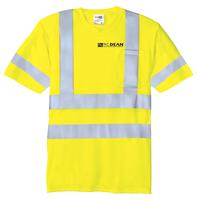 Men's ANSI 107 Class 3 Safety T-Shirt - Safety Yellow