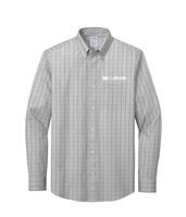 Men's Brooks Brothers Wrinkle-Free Stretch Patterned Shirt - Shadow Grey