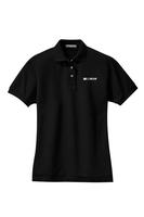 Ladies Heavyweight Cotton Pique Polo - Black