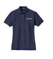 Ladies Heavyweight Cotton Pique Polo - Navy