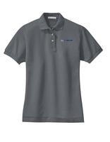 Ladies Heavyweight Cotton Pique Polo - Steel Grey
