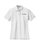Ladies Heavyweight Cotton Pique Polo - White