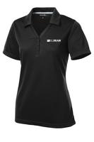 Ladies Moisture Wicking Micro-Mesh Polo - Black