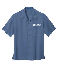 Men's Easy Care Camp Button Down Shirt - Blue