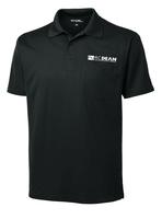 Men's Micropique Sport-Wick  with Pocket Polo - Black