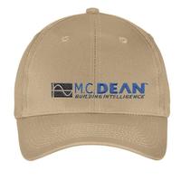 6 Panel Structured Twill Cap - Khaki