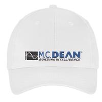 6 Panel Structured Twill Cap - White