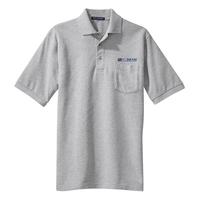 Men's Cotton Pique Polo with Pocket - Oxford