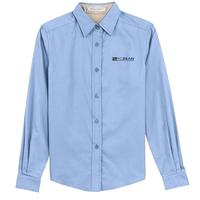 Ladies Long Sleeve Easy Care Shirt - Light Blue