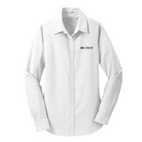 Ladies Long Sleeve Oxford Shirt - White